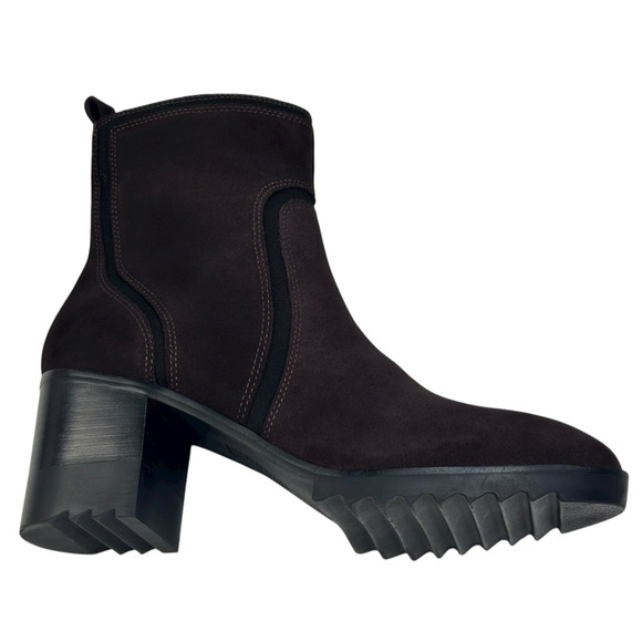 Blondo Raniah Dark Brown Suede Waterproof Ankle Boots Booties Size 9.5M New $180 - Picture 7 of 14